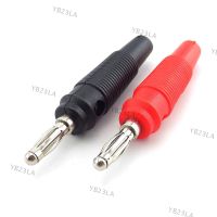 5pcs Red and Black 4mm Solderless Side Stackable Banana Plug Connectors For Musical Speaker Video Audio DIY Connector YB23TH