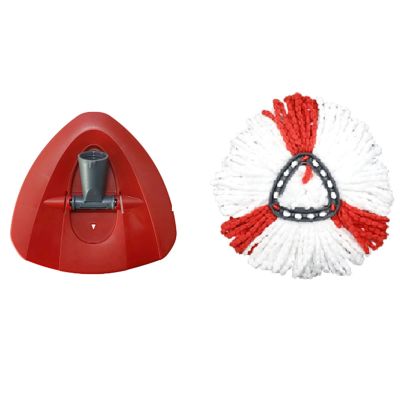 1 Set Microfiber Cleaning Mop Cloth Mop Head for Vileda O-Cedar Swivel Triangular Mop Replacement Parts