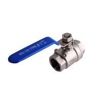 High Quality 1/2" 3/4" 1-1/2" 2" Size Female Full Ports 304 Stainless Steel two-piece Type Ball Valve