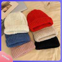 ACHROM หมวกถักแบบหนาหมวกถักทรง Beanie หมวกเก็บความอุ่นถักมีสไตล์หมวกแก๊ปสำหรับฤดูหนาว