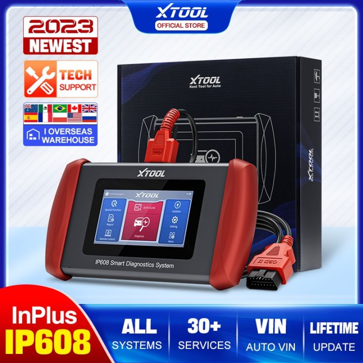 XTOOL Inplus IP608 OBD2 Scanner Full System Diagnostic Tool Support CAN FD  with 30+Services