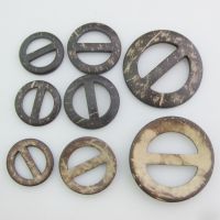 WBNSOL 10Pcs For Belt Width 15MM/20MM/25MM Round Wooden Coconut Buttons Buckles Of Women Dress Garment Accessories