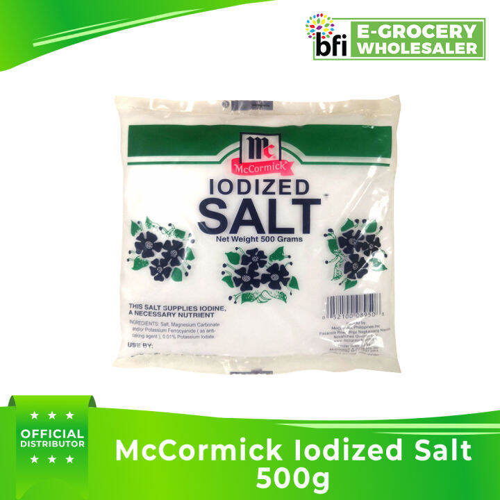 BFI McCormick Iodized Salt 500g | Lazada PH