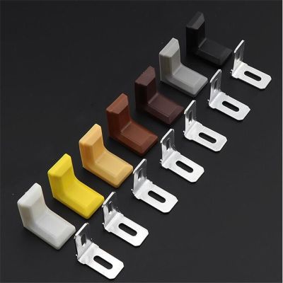 20pc/pack furniture fitting mini Corner Bracket 90 degree angle code L-shaped Repair fastener with dust cover Hardware connector