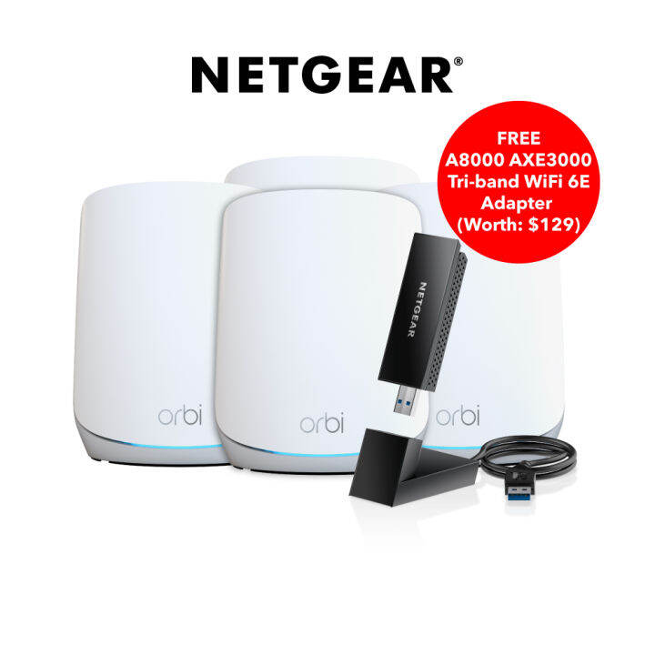 Netgear Rbk764s Orbi Ax5400 Tri Band Wifi 6 High Performance Mesh