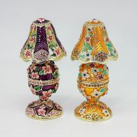 European Enamel Color Retro Table Lamp Decoration Box Jewelry Box Creative Ornaments