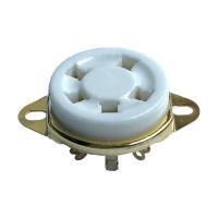 、’】- GZC5-21-G Ceramic Five-Pin Valve Seat Is Tinned And Gilded. Suitable For 807 FU-7 FD-422 Electron Tubes.