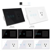 hot！【DT】 Tuya Wall Socket US Electrical Plug Outlet 16A WIFI Compatible 1/2/3 Gang