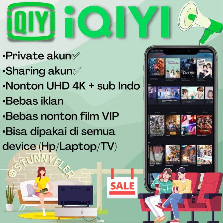 voucher IQIYI VIP PREMIUM LEGAL FULL GARANSI [1 Bulan] Lazada