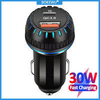 BOKEWU 30W USB Car Charger ค่าเร็ว3.0 QC 3.0 PD 3.1A USB Type-C รถอะแดปเตอร์ชาร์จอย่างรวดเร็ว