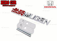 โลโก้​ LOGO MUGEM โลหะ ติดหน้ากระจังติดรถยนต์​ ​HONDA ได้ทุกรุ่น