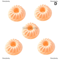 Star 5ชิ้นแม่พิมพ์ซิลิโคนสำหรับอบคัพเค้กมัฟฟินไม่ติดแม่พิมพ์เค้กซิลิโคนใช้ซ้ำได้ทนความร้อนเครื่องมือตกแต่งเค้กแบบทำมือ