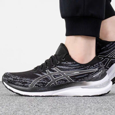 2023 ASICS รองเท้าวิ่งรองเท้ากีฬาสำหรับสำหรับทั้งหญิงและชายมาราธอนสำหรับผู้ชายสีดำ K29นักรบ Kayano29สินค้าใหม่