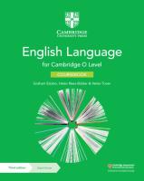 ใหม่หนังสืออังกฤษ Cambridge O Level English Language Coursebook with Digital Access (2 Years) (3RD)