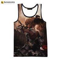 2023 Anime Game Fate/stay Night 3D Tank Tops Men Summer Fashion Casual Vest Mens Clothing Harajuku Streetwear Oversized T-shirt