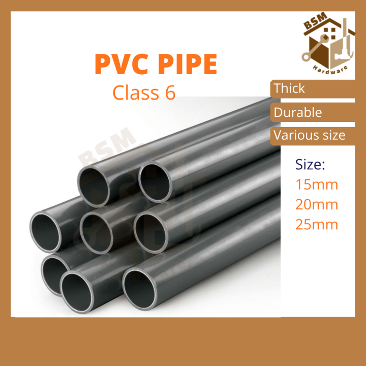 BSM [Sell By Feet] PVC Pipe PVC Grey Pipe Nipis Paip Air PVC Kelabu PVC ...