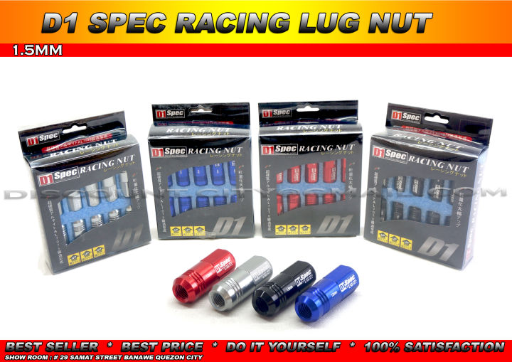 D1 SPEC RACING Lug Nuts 1.5mm Wheel Rims Mags BLUE Lazada PH