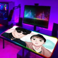 Bj Alex Led Large Mouse Pad Rgb Desk Car Computer Accessories Pc Gamer Complete Mausepad Backlit Keyboard Gaming Mousepad