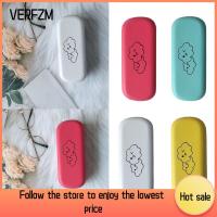 VERFZM SHOP หนังพียู กล่องใส่แว่นตา ลายเมฆ ปลอกหุ้มแข็ง ตัวป้องกันแว่นตา ง่ายๆ ป้องกันแรงดัน กล่องใส่แว่นกันแดด สำหรับผู้หญิง