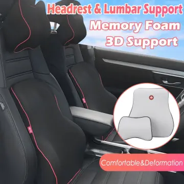 Car Lumbar Support For Driving Memory Foam Auto Seat Backrest Waist Cushion