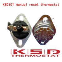 5pcs KSD301/KSD303 65C 65 Degrees Celsius Manual reset Thermostat Normally closed (NC) Temperature switch Temperature control