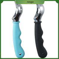 RONGW 2Pcs โลหะสำหรับตกแต่ง ที่ตักไอศกรีม มีที่จับที่สะดวกสบาย ทนทานสำหรับงานหนัก เกล็ดไอศครีมน้ำแข็ง ใช้งานได้จริง ง่ายต่อการใช้ เจลาโต้แข็งแช่แข็ง