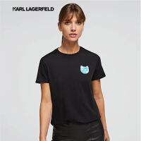 KARL LAGERFELD - MINI IKONIK CHOUPETTE T-SHIRT BLACK เสื้อยืด