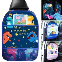 1Pcs Cartoon Car Seat Back Protector Cover for Children Kids Baby Anti-Kick Pad Multi-function Cute Car Organizer Storage Bag