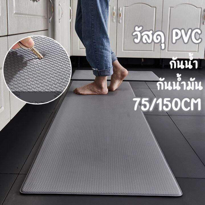 xmas-พรมปูพื้น-pvc-พรมห้องครัว-75-150cm-พรมเช็ดเท้า-แผ่นรองฝ่าเท้า-กันน้ำ-กันน้ำมัน-กันเพรียง-พรมปูพื้น