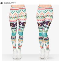 【VV】 ZHBSLWT  New Fashion Print Leggings Size patterns