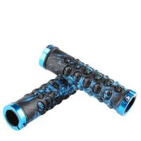 1 Pair MTB BMX Road Cycling Handlebar Grips Aluminium Alloy Mountain Handle Bar Grip Anti-Skid Rubber Bicycle Skid-Proof Grips Handlebars