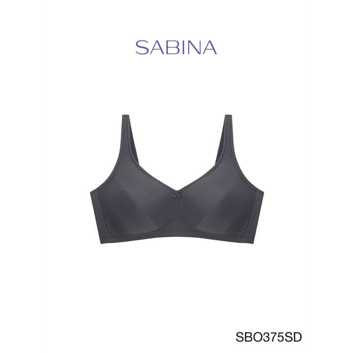 sabina-เสื้อชั้นใน-invisible-wire-ไม่มีโครง-รุ่น-function-bra-รหัส-sbo375sd-สีเทาเข้ม