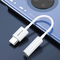 Original Huawei P40Pro+ P30 USB Type C To 3.5mm Jack Audio Cable Headphone Aux Adapter For Nova 10 9 8 7 6 SE Pro 5 Mate 50 40RS Cables