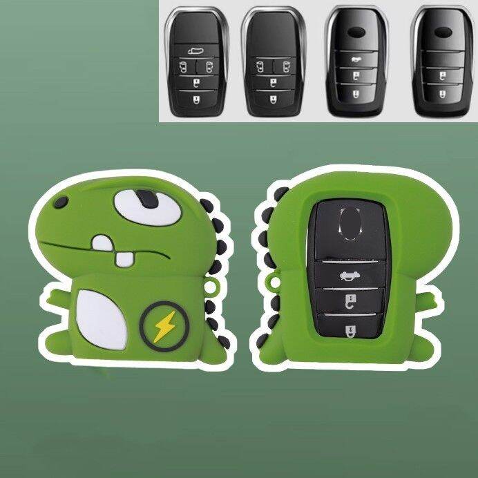 สำหรับ-toyota-vios-2014-2018-all-new-vios-2019-2022-keyless-remote-key-การ์ตูน-dinosour-ป้องกันปลอก