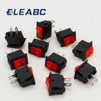 10pcs/lot RED 10x15mm SPST 2PIN ON/OFF G125 Boat Rocker Switch 3A/250V Car Dash Dashboard Truck RV ATV Home