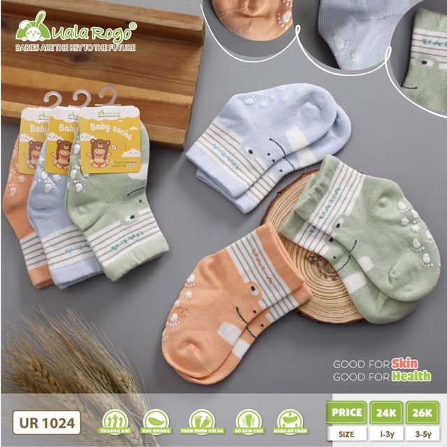 Uala Rogo - Tất Baby Socks (1-3-5Y) 2 | Lazada.Vn