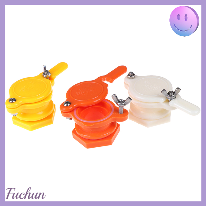 fuchun-อุปกรณ์แยกน้ำผึ้งประตูวาล์วน้ำผึ้งจากพลาสติกสำหรับฝาน้ำผึ้งและสวน