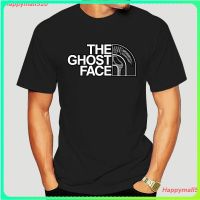 เสื้อยืดผ้าฝ้ายพิมพ์ลายHappymall520 New The Ghost Face T-Shirt Scream 100% Cotton High Quality Tees Halloween Scary Horr  WULN