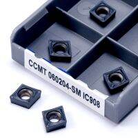 CCMT060204 CCMT060208 IC907/IC908 คาร์ไบด์แทรกเครื่องกลึงเครื่องตัดเครื่องมือเครื่อง CNC ทังสเตนคาร์ไบด์ CCMT 060204 เครื่องมือกัด