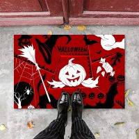 Happy Halloween Pumpkin Entrance Doormat Home Decor Kitchen Hallway Balcony Long Rugs Bathroom Non-slip Welcome Mat