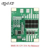 BMS 3วินาที12โวลต์6A 12A 25A 18650 Li-Ion ลิเธียมชาร์จคณะกรรมการป้องกัน BMS 3วินาทีเพิ่ม/สมดุลสำหรับธนาคารอำนาจชาร์จ