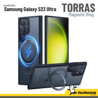 Torras Magnetic Ring เคสสำหรับ Samsung Galaxy S23 Ultra