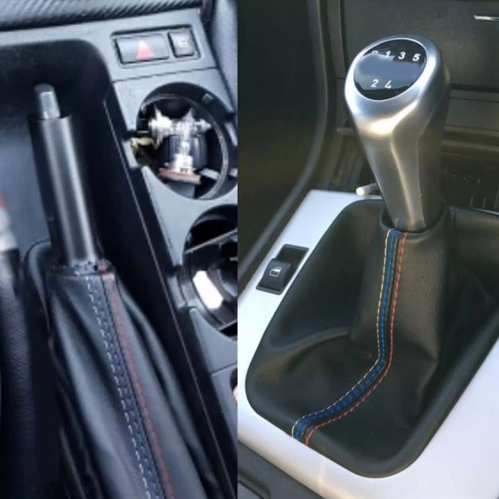 car-gear-shift-collars-manual-handbrake-gaiter-boot-cover-for-bmw-3-series-e36-e46-e30-e34-m3-z3-black-suede-leather