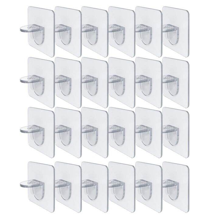 24PCS Punch Free Shelf Support PegSelf Adhesive Shelves Clips for