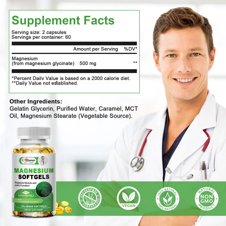 Magnesium Glycinate Chelate Complex Vegan Magnesium, 51 OFF