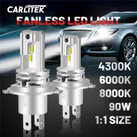 Turbo H7 Led Fanless Bulb 6000K H4 H11 Super Bright Hb3 Hb4 9005 9006 Headlight H8 H9 4300K 8000K 10000Lm High Low Beam Lighting