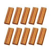 10 Pack Wooden Table Number Stand Holders Memo Message Place Card Display Holder