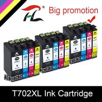 ที่รองรับตลับหมึก702XL เอปสันขนาด702 XL 12แพ็คสำหรับ T702 Epson Workforce โปร WF-3720 WF-3725เครื่องพิมพ์ DWF