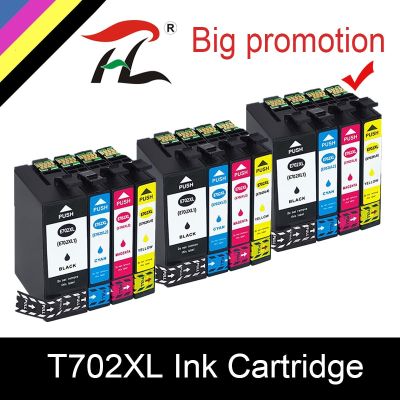 12 Pack 702 XL Compatible ink cartridge for Epson 702XL T702 for EPSON WorkForce Pro WF-3720 WF-3725 DWF printer Ink Cartridges