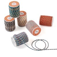 【YD】 6 Rolls Macrame Cotton Rope 4-Ply Cord for String Knitting Wall Hangings Hanger